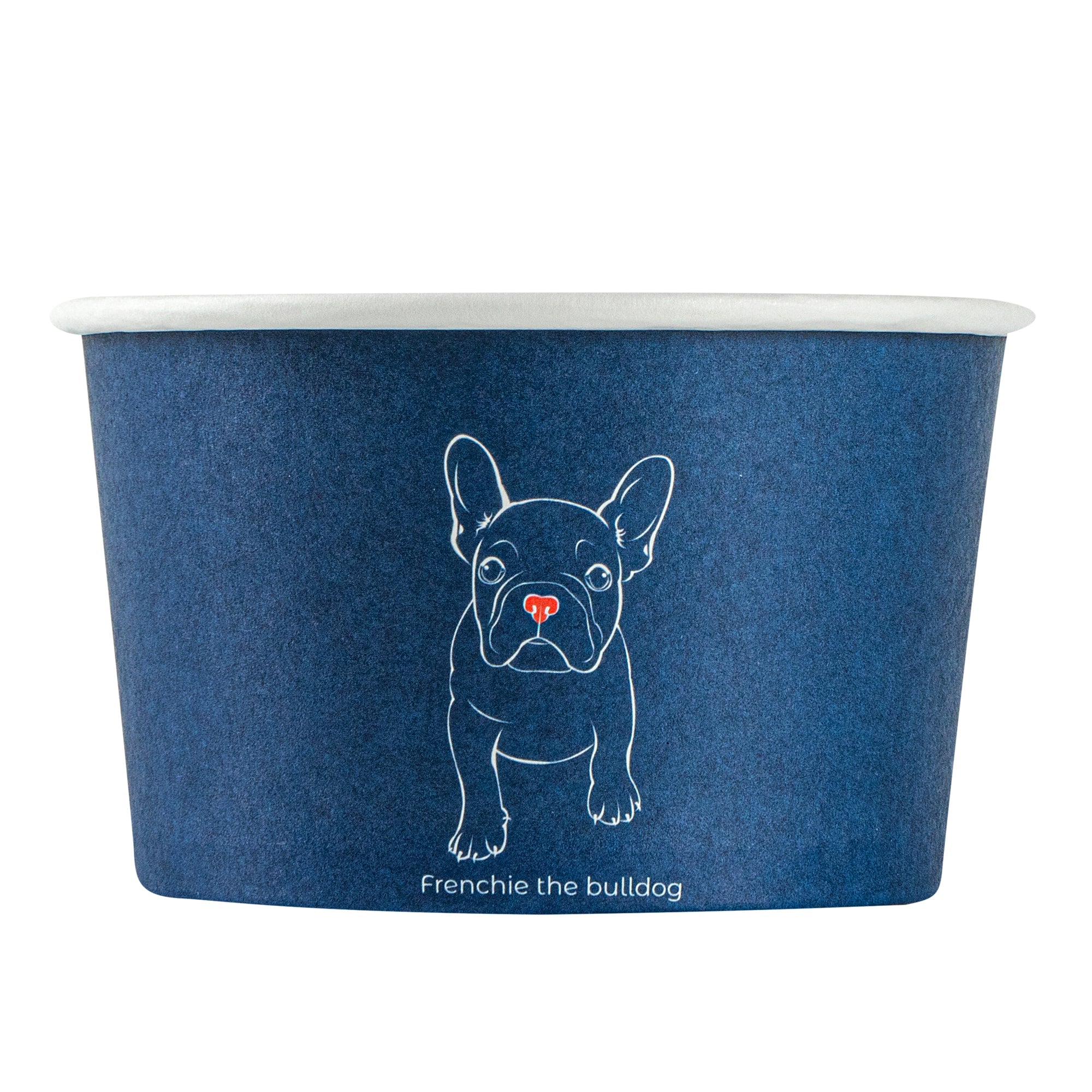 Coppetta 5 oz Round Frenchie Paper To Go Cup - 3 1/4" x 3 1/4" x 2" - 50 count box