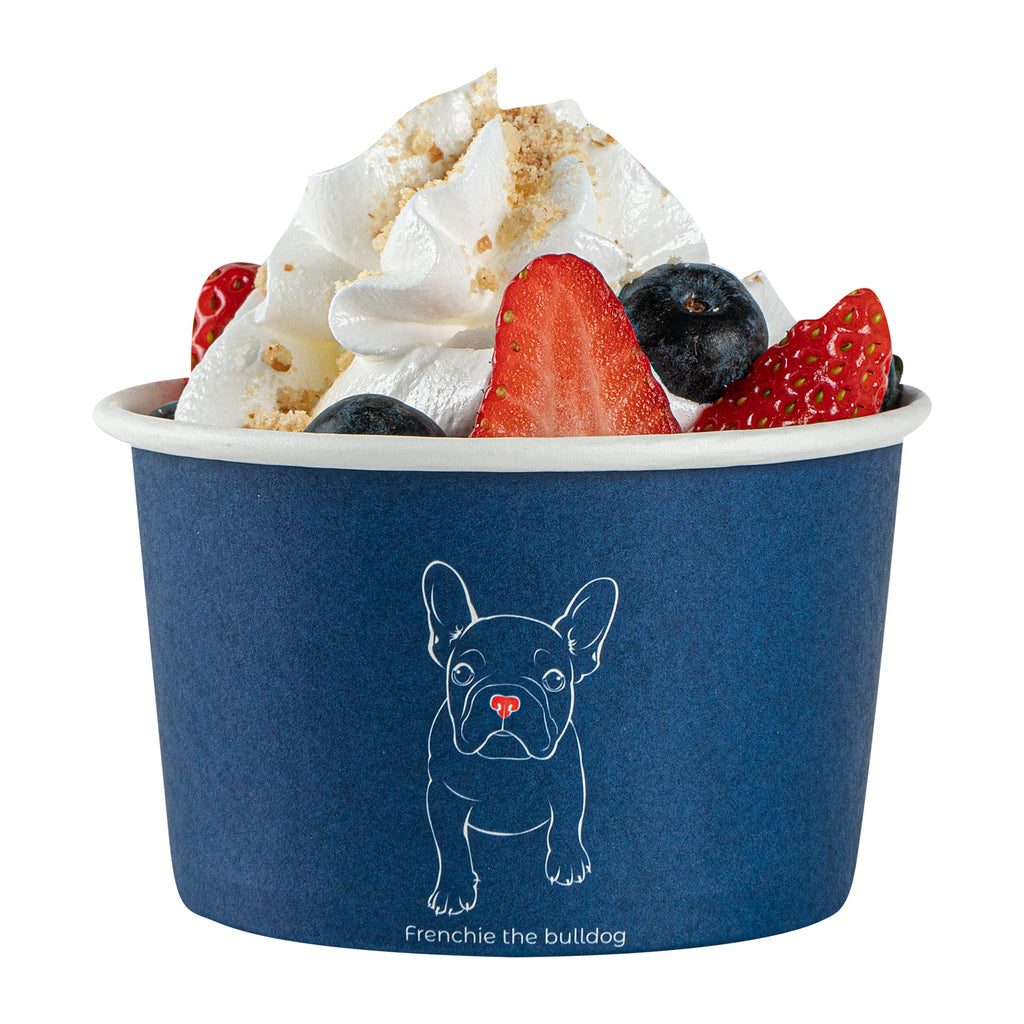 Coppetta 5 oz Round Frenchie Paper To Go Cup - 3 1/4" x 3 1/4" x 2" - 200 count box