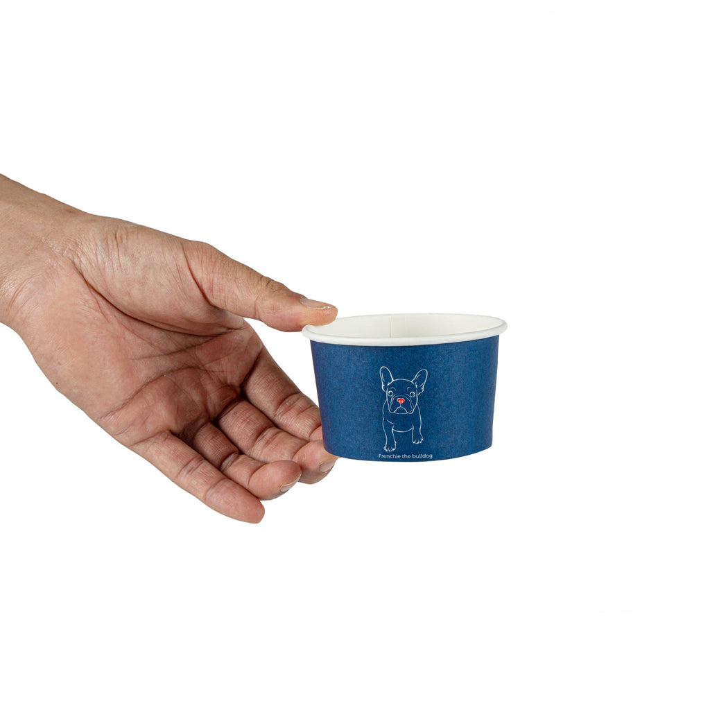 Coppetta 5 oz Round Frenchie Paper To Go Cup - 3 1/4" x 3 1/4" x 2" - 200 count box