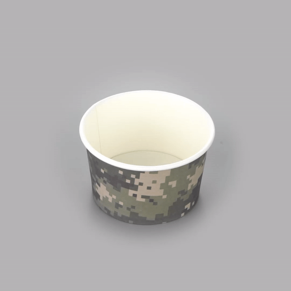 Coppetta 5 oz Round Camouflage Paper To Go Cup - 3" x 3" x 2 1/2" - 200 count box