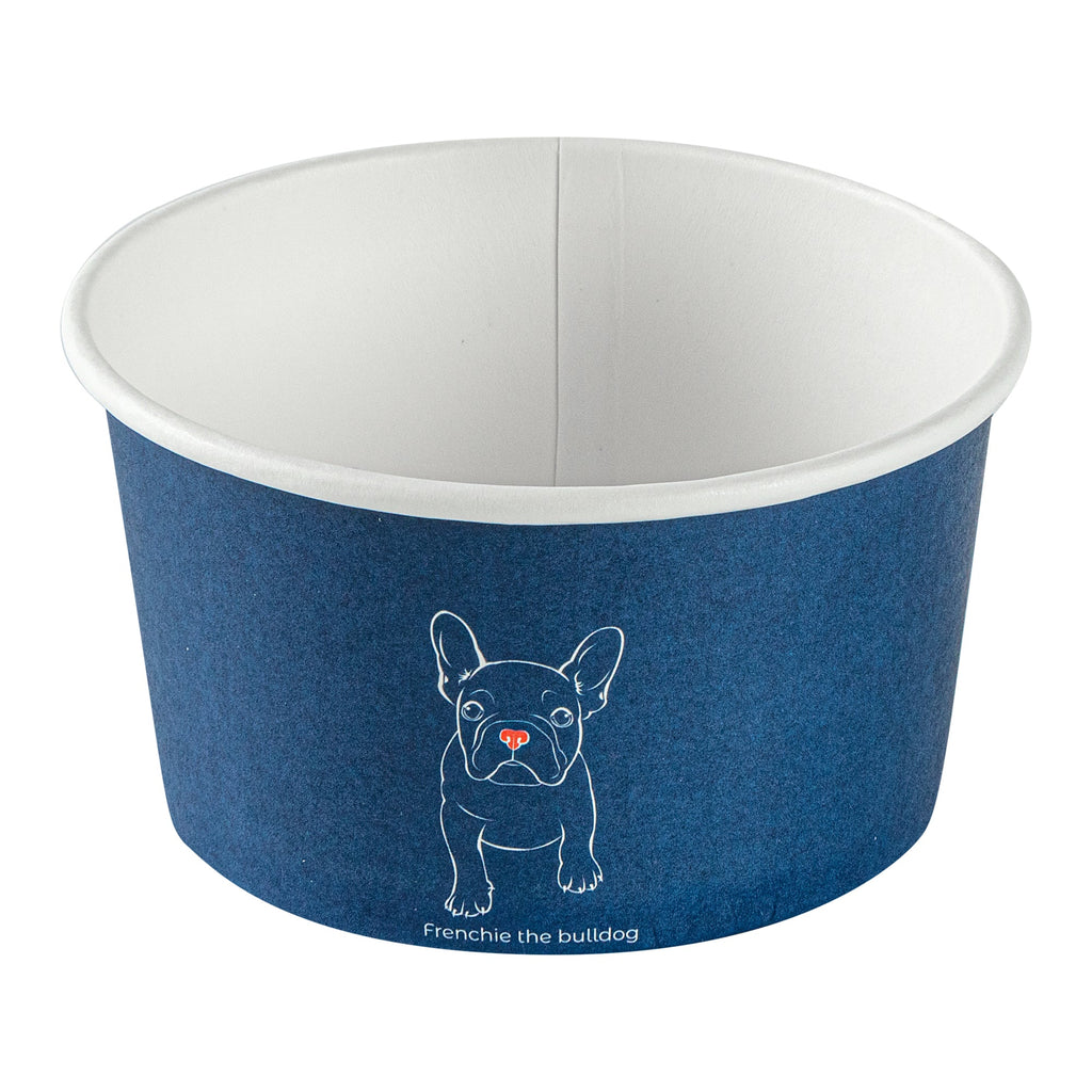 Coppetta 8 oz Round Frenchie Paper To Go Cup - 3 3/4" x 3 3/4" x 2 1/4" - 50 count box