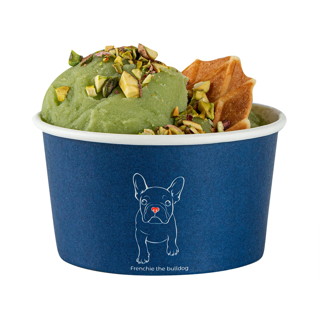Coppetta 8 oz Round Frenchie Paper To Go Cup - 3 3/4" x 3 3/4" x 2 1/4" - 50 count box