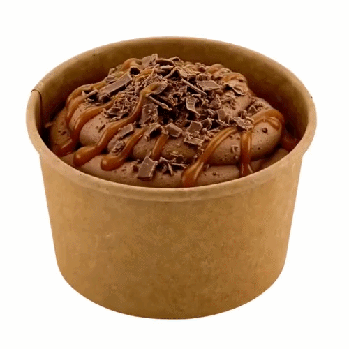 Coppetta 8 oz Round Kraft Paper To Go Cup - 3 3/4" x 3 3/4" x 2 1/4" - 200 count box