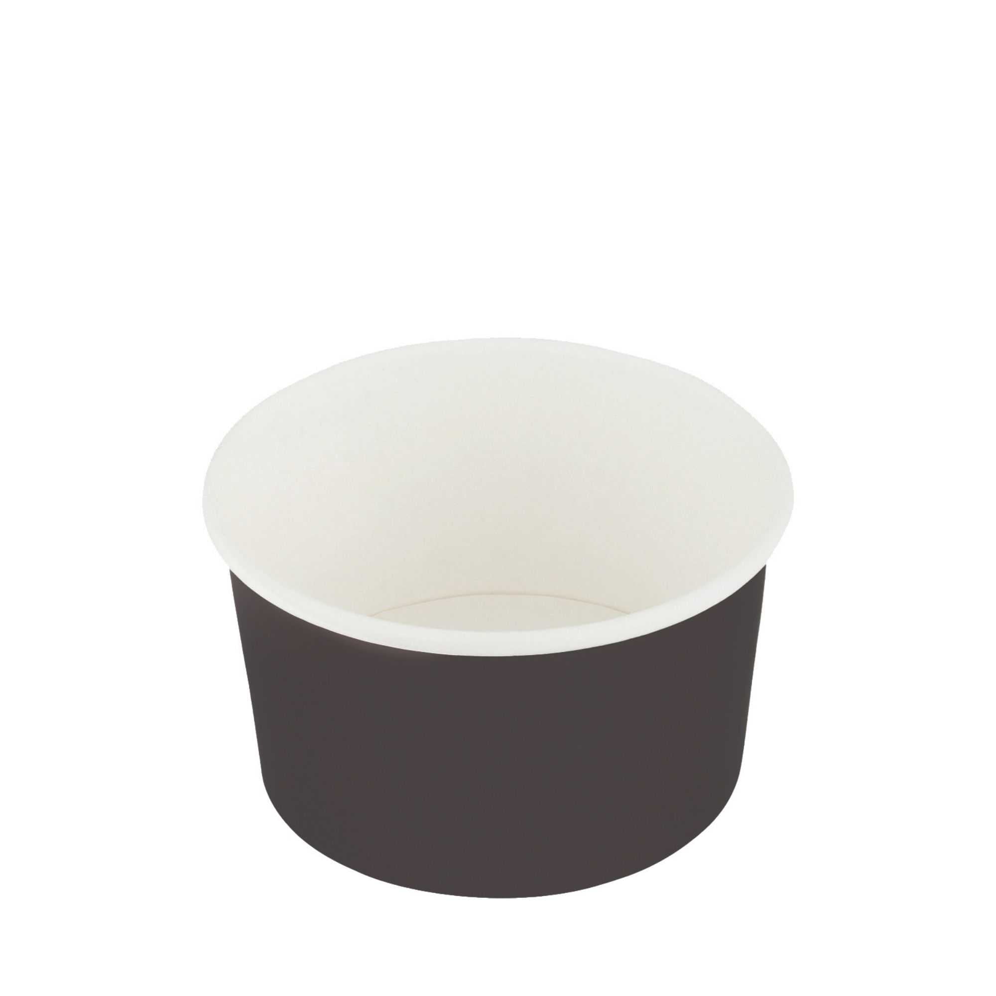 Coppetta 12 oz Round Black Paper To Go Cup - 4" x 4" x 2 1/4" - 50 count box