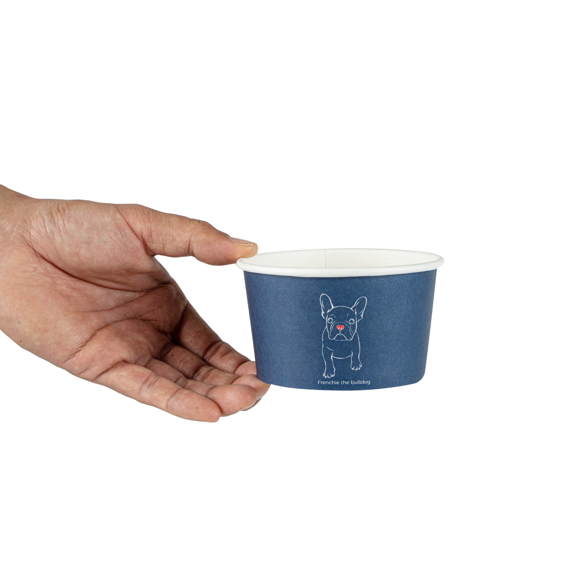 Coppetta 12 oz Round Frenchie Paper To Go Cup - 4" x 4" x 2 1/4" - 50 count box