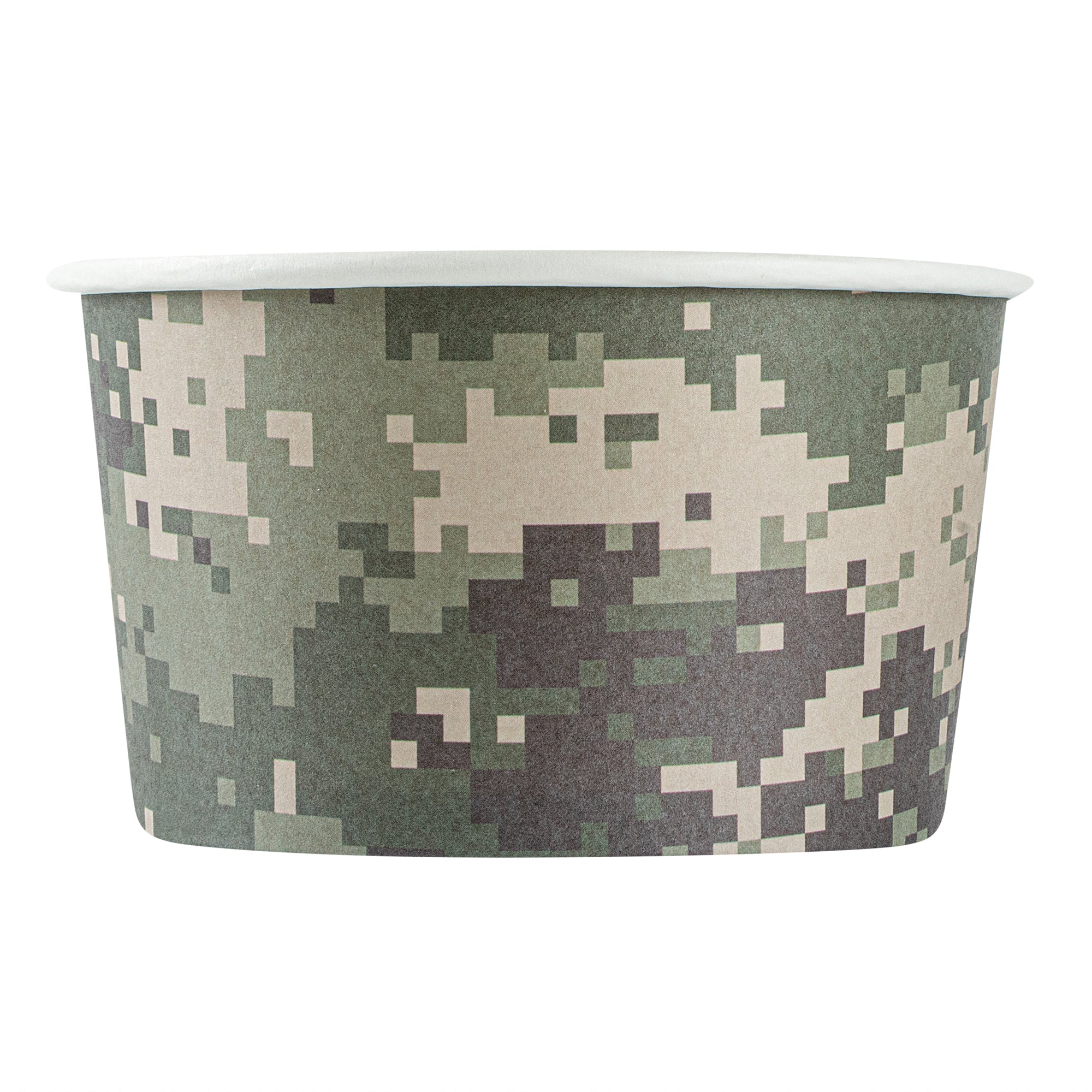 Coppetta 12 oz Round Camouflage Paper To Go Cup - 4" x 4" x 2 1/4" - 200 count box