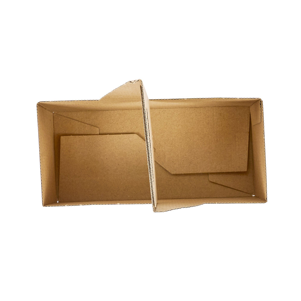Restpresso Kraft Paper Altalena Drink Carrier - Fits 2 Cups - 7 1/4" x 3 1/2" x 9 1/4" - 100 count box