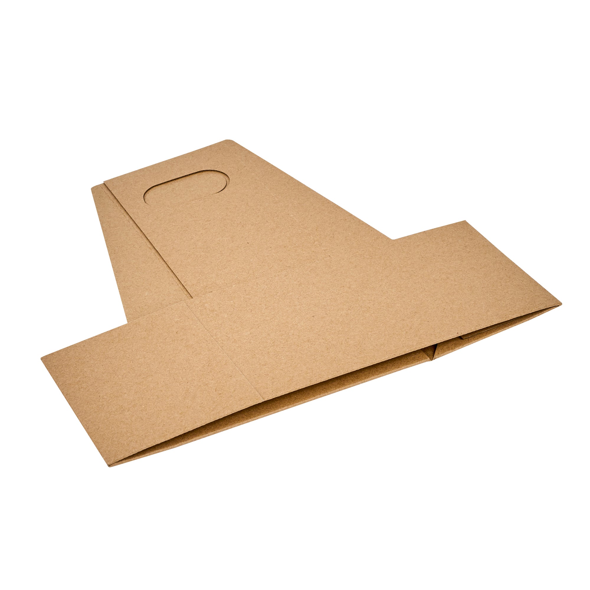 Restpresso Kraft Paper Altalena Drink Carrier - Fits 2 Cups - 7 1/4" x 3 1/2" x 9 1/4" - 100 count box