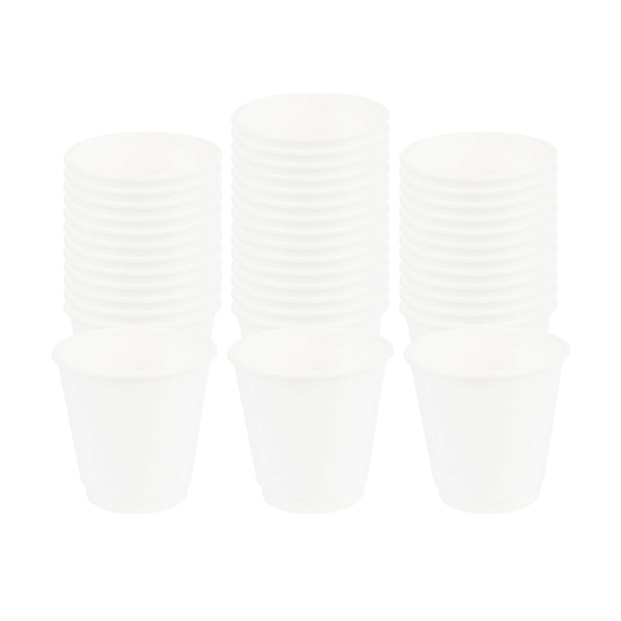 Restpresso 8 oz White Paper Coffee Cup - Double Wall - 3 1/2" x 3 1/2" x 3 1/4" - 25 count box