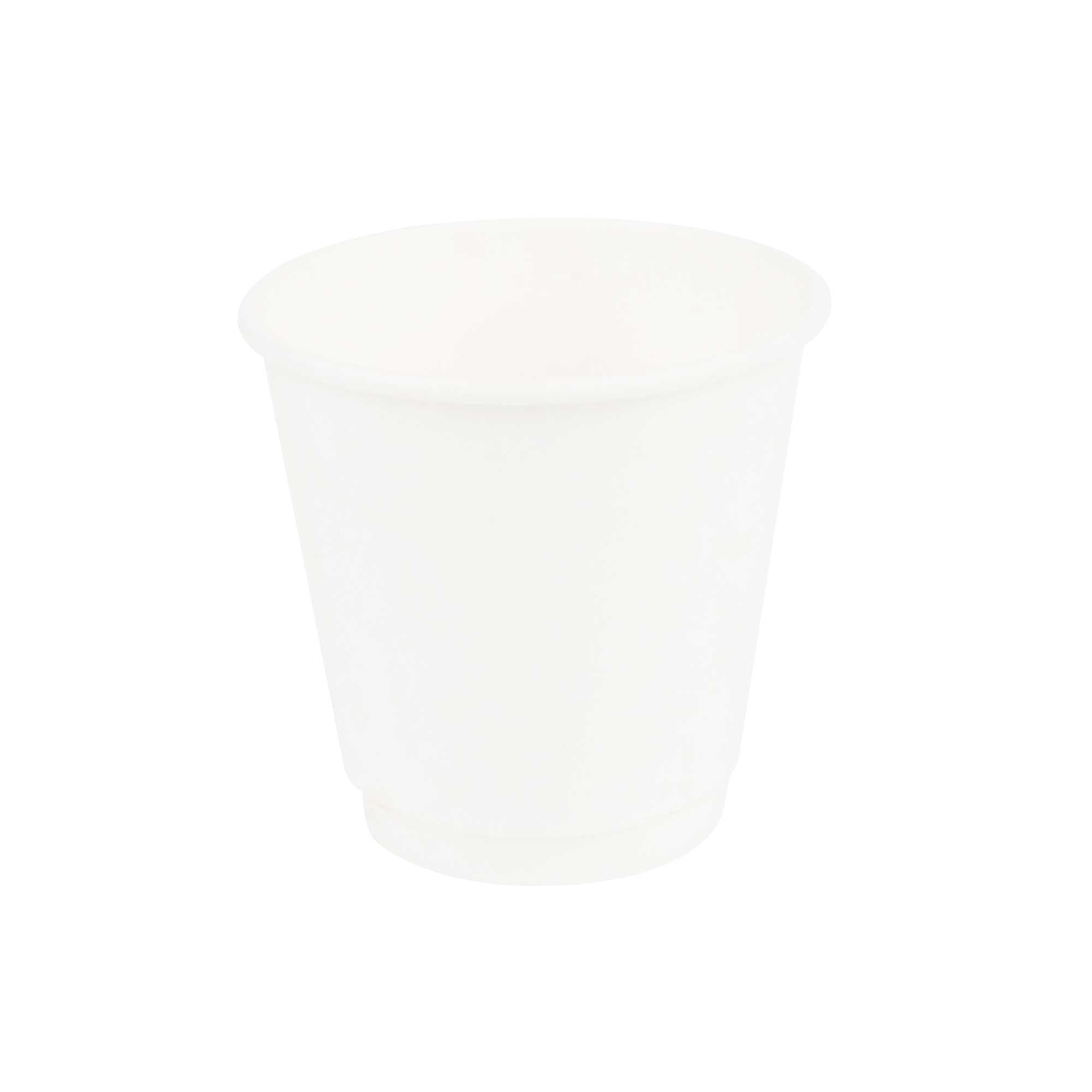 Restpresso 8 oz White Paper Coffee Cup - Double Wall - 3 1/2" x 3 1/2" x 3 1/4" - 25 count box
