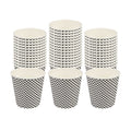Restpresso 8 oz Houndstooth Paper Coffee Cup - Spiral Wall, Houndstooth - 3 1/2" x 3 1/2" x 3 1/4" - 500 count box
