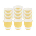 Restpresso 8 oz Light Yellow Paper Coffee Cup - Ripple Wall - 3 1/2" x 3 1/2" x 3 1/4" - 500 count box