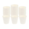 Restpresso 8 oz White Paper Coffee Cup - Ripple Wall - 3 1/2" x 3 1/2" x 3 1/4" - 25 count box
