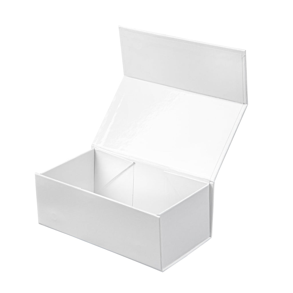Cater Tek Rectangle White Paper Small Tic Tac Box - Magnetic - 7" x 4" x 2 3/4" - 10 count box