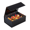 Cater Tek Rectangle Black Paper Medium Tic Tac Box - Magnetic - 9" x 6" x 3 1/2" - 10 count box