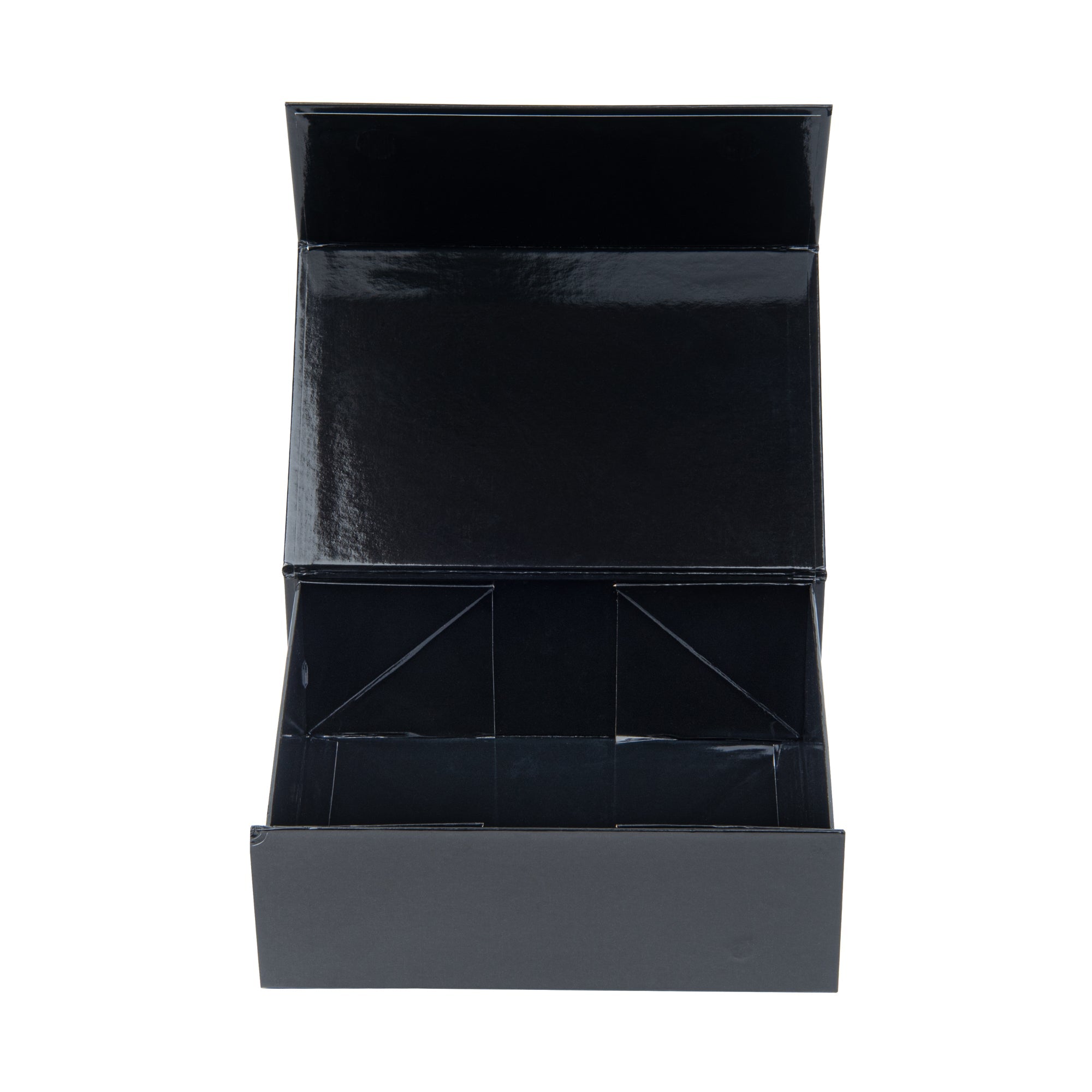 Cater Tek Rectangle Black Paper Medium Tic Tac Box - Magnetic - 9" x 6" x 3 1/2" - 10 count box