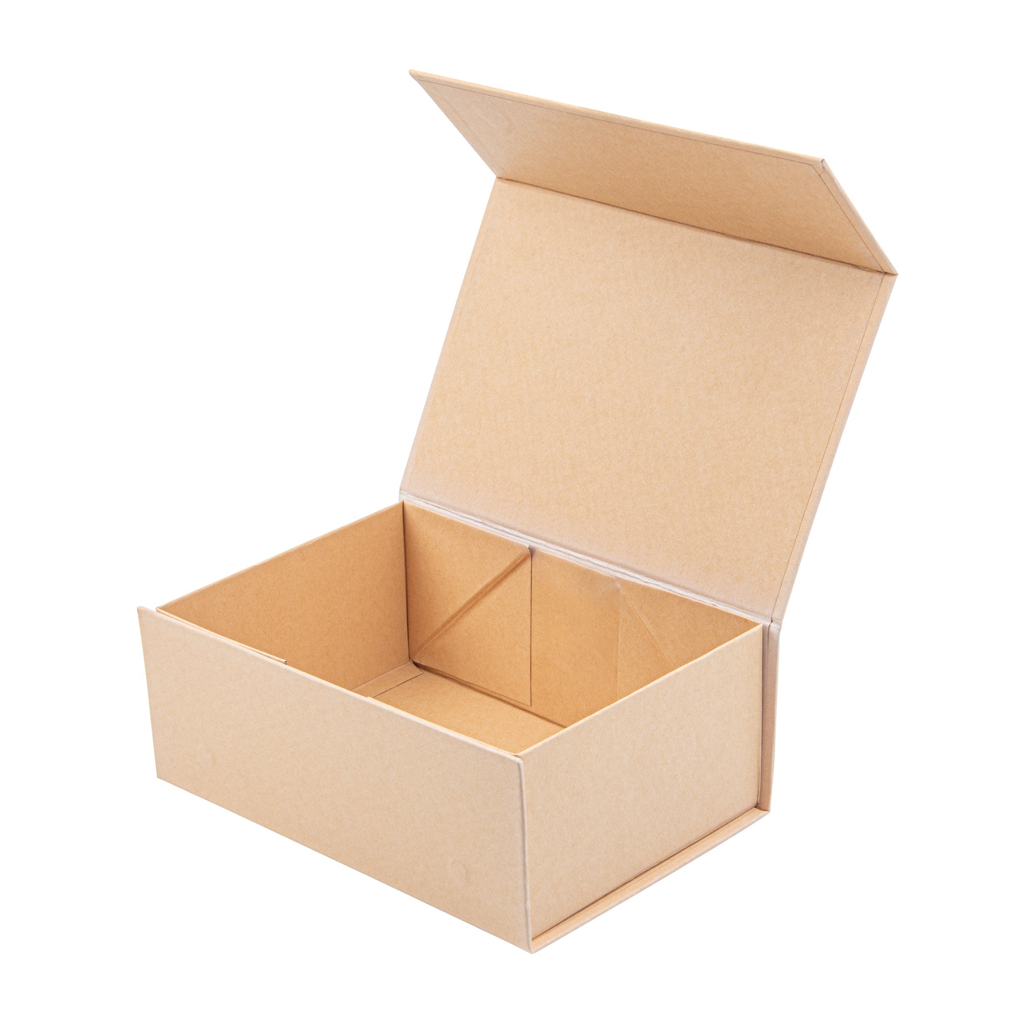 Cater Tek Rectangle Kraft Paper Medium Tic Tac Box - Magnetic - 9" x 6" x 3 1/2" - 10 count box
