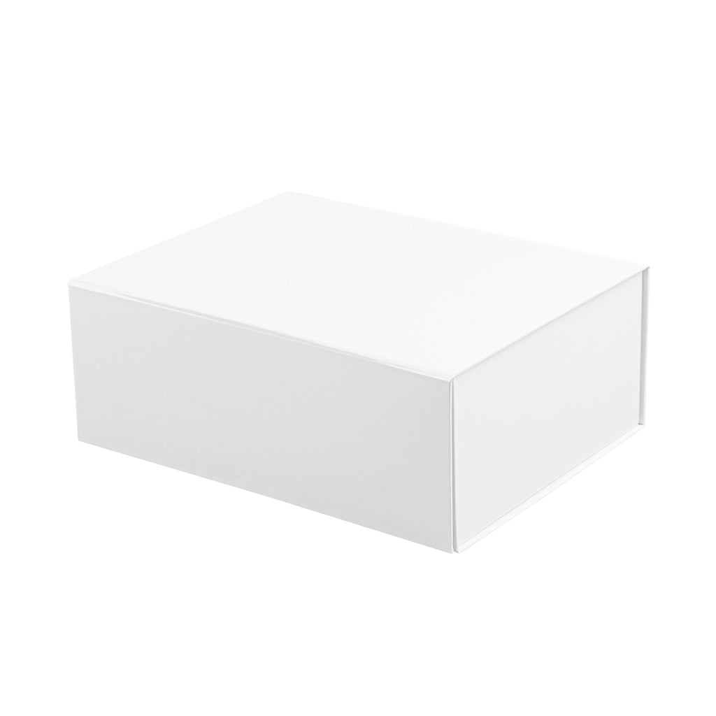 Cater Tek Rectangle White Paper Large Tic Tac Box - Magnetic - 10 1/2" x 8" x 4" - 10 count box