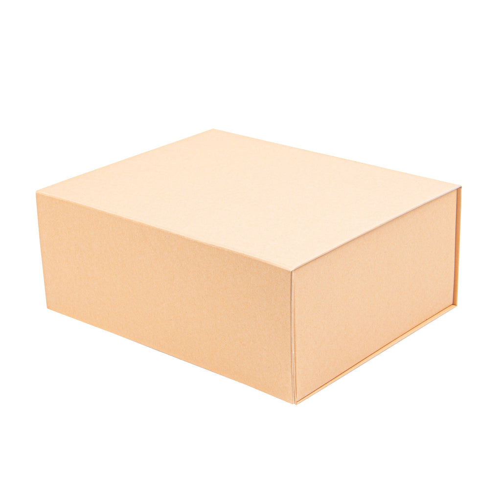 Cater Tek Rectangle Kraft Paper Extra Large Tic Tac Box - Magnetic - 12" x 10" x 5" - 10 count box