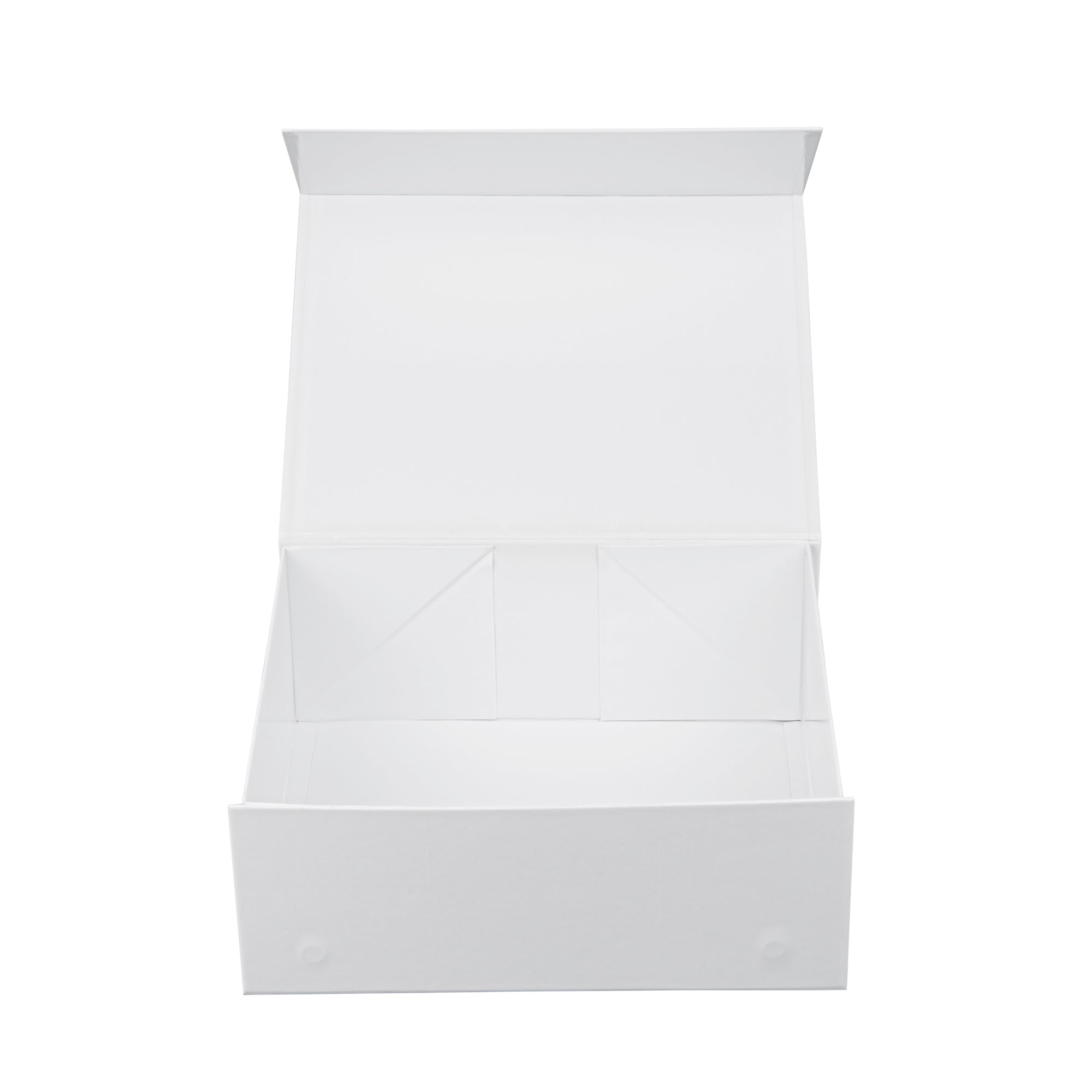Cater Tek Rectangle White Paper Extra Large Tic Tac Box - Magnetic - 12" x 10" x 5" - 10 count box