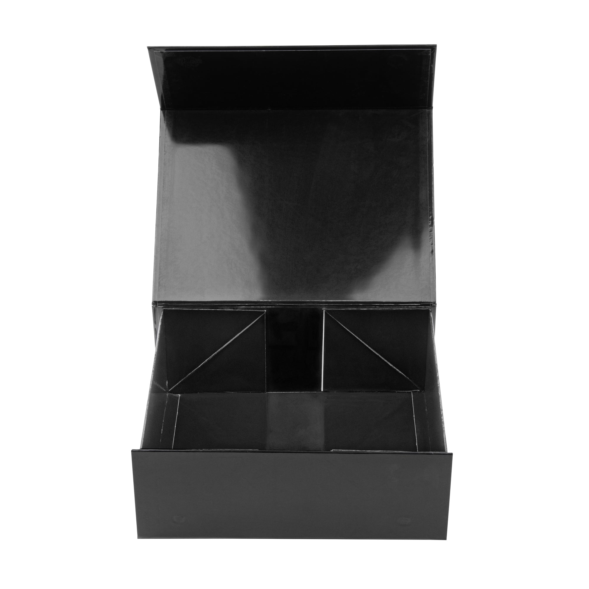 Cater Tek Rectangle Black Paper Extra Small Tic Tac Box - Magnetic - 5" x 4" x 2 1/2" - 10 count box