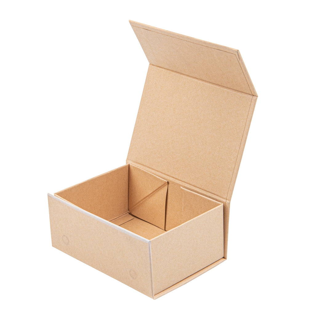 Cater Tek Rectangle Kraft Paper Extra Small Tic Tac Box - Magnetic - 5" x 4" x 2 1/2" - 10 count box
