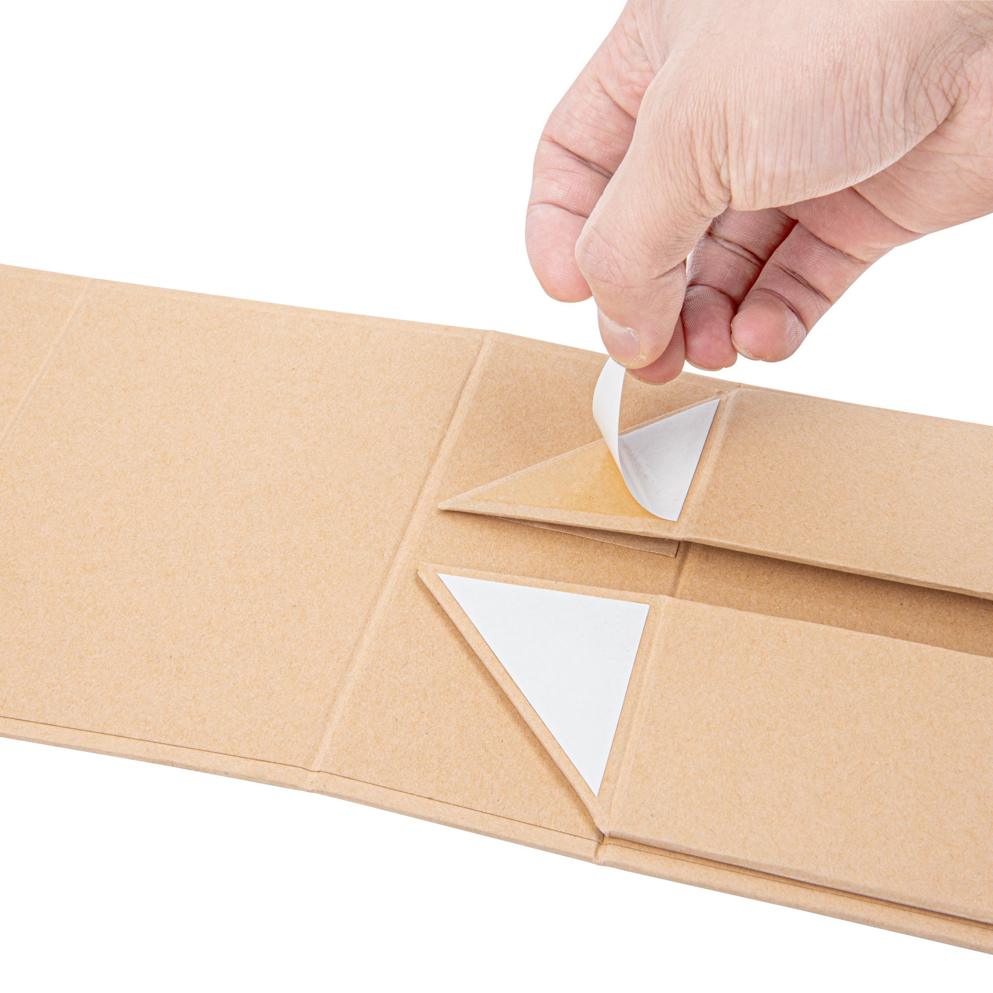 Cater Tek Rectangle Kraft Paper Extra Small Tic Tac Box - Magnetic - 5" x 4" x 2 1/2" - 10 count box