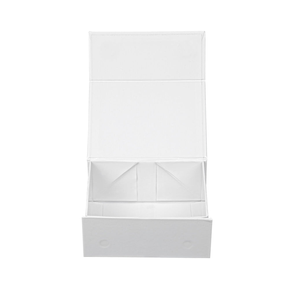 Cater Tek Rectangle White Paper Extra Small Tic Tac Box - Magnetic - 5" x 4" x 2 1/2" - 10 count box