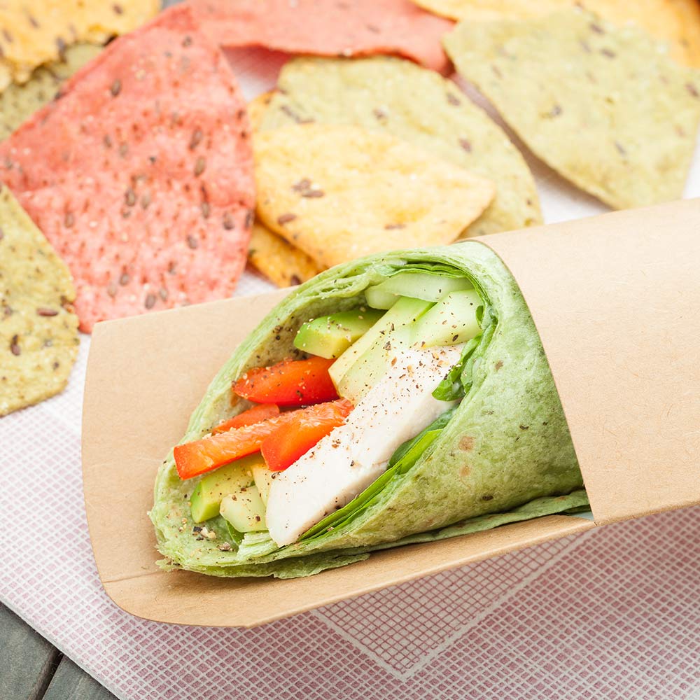 Gastronomia Rectangle Kraft Paper Wrap Vision Display - 9" x 2" x 2" - 25 count box