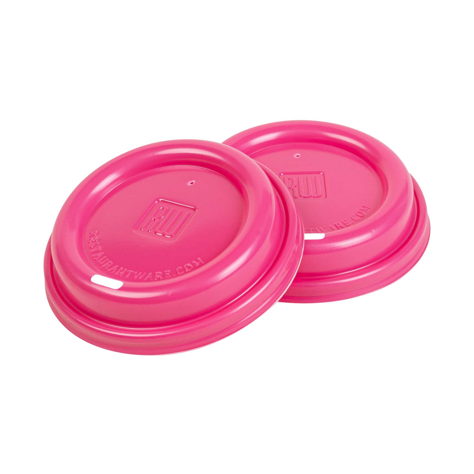 Restpresso Hot Pink Plastic Coffee Cup Lid - Fits 8, 12, 16 and 20 oz - 500 count box