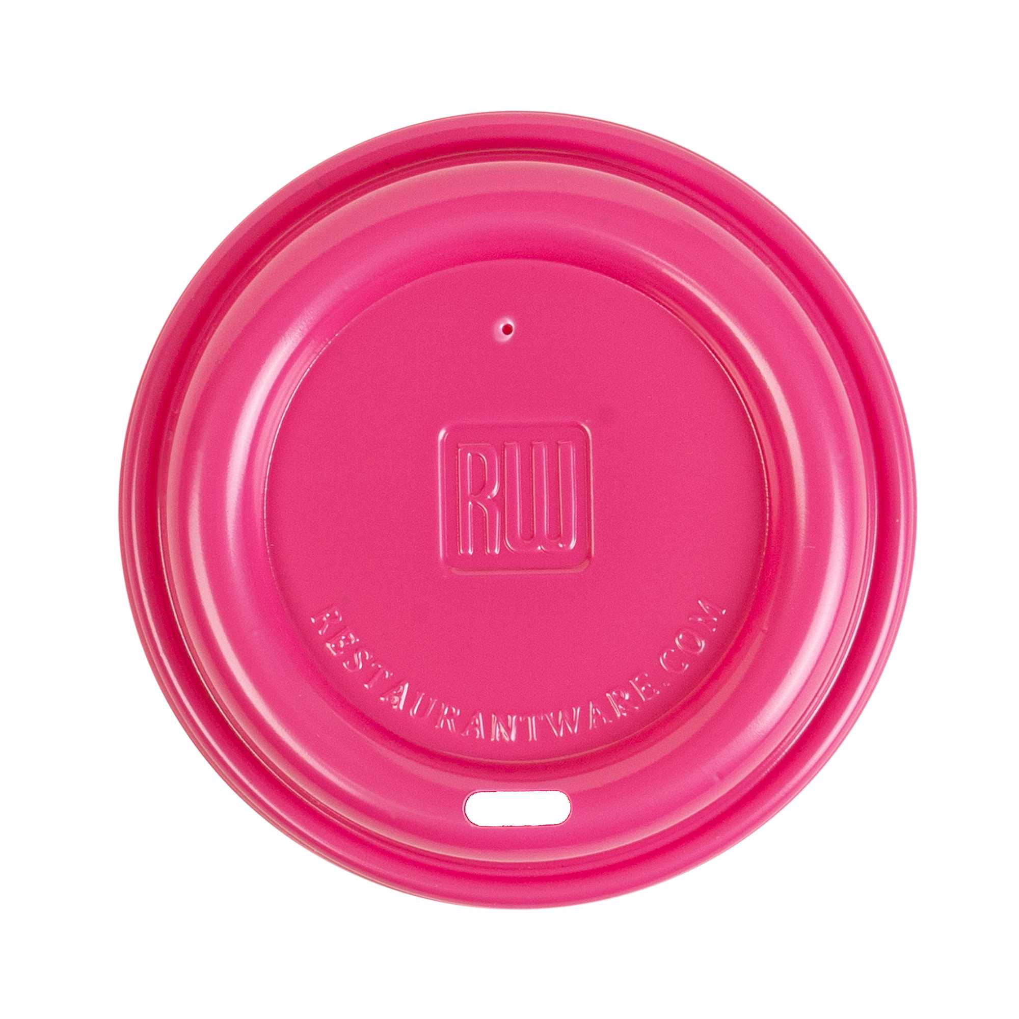 Restpresso Hot Pink Plastic Coffee Cup Lid - Fits 8, 12, 16 and 20 oz - 500 count box