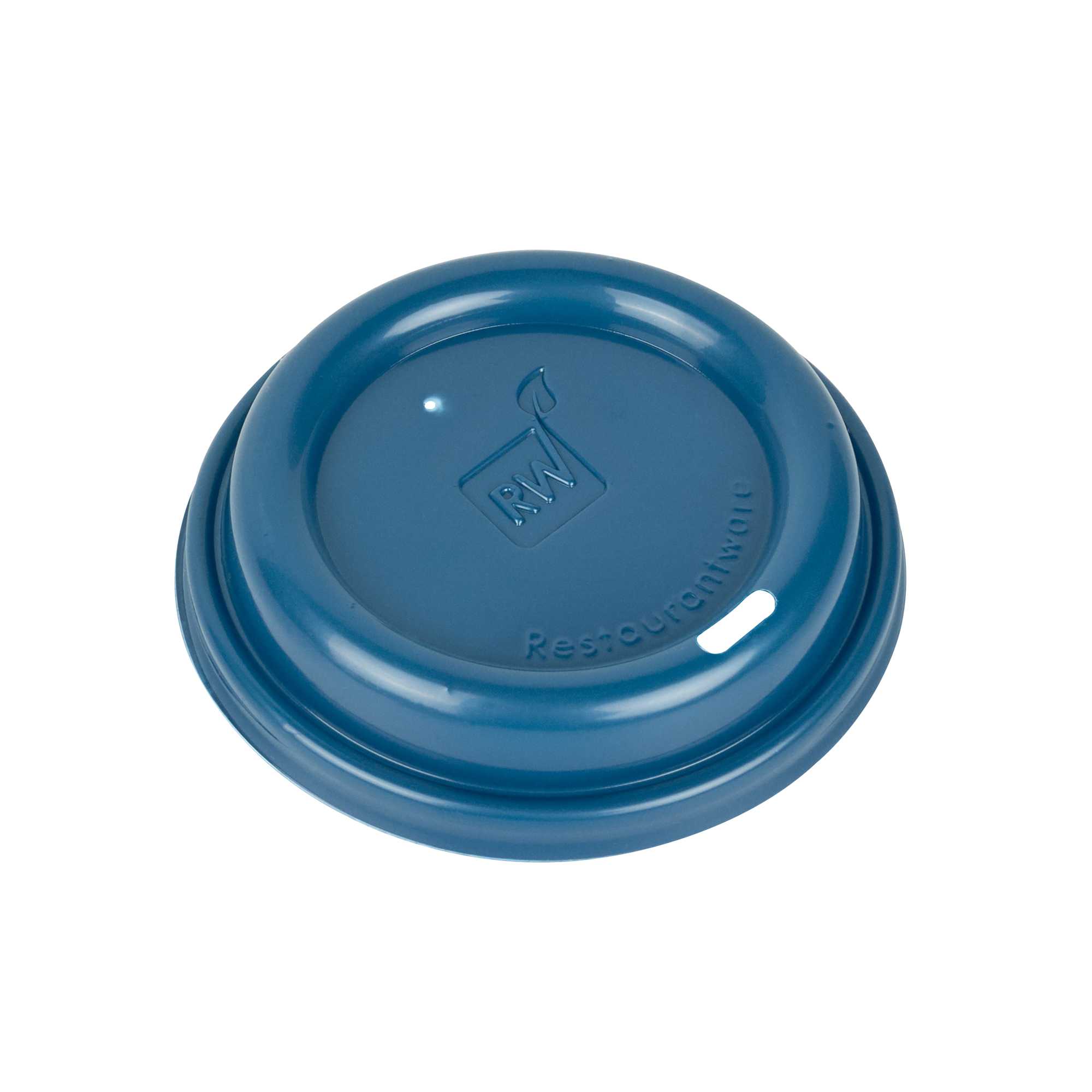 Restpresso Midnight Blue Plastic Coffee Cup Lid - Fits 8, 12, 16 and 20 oz - 25 count box