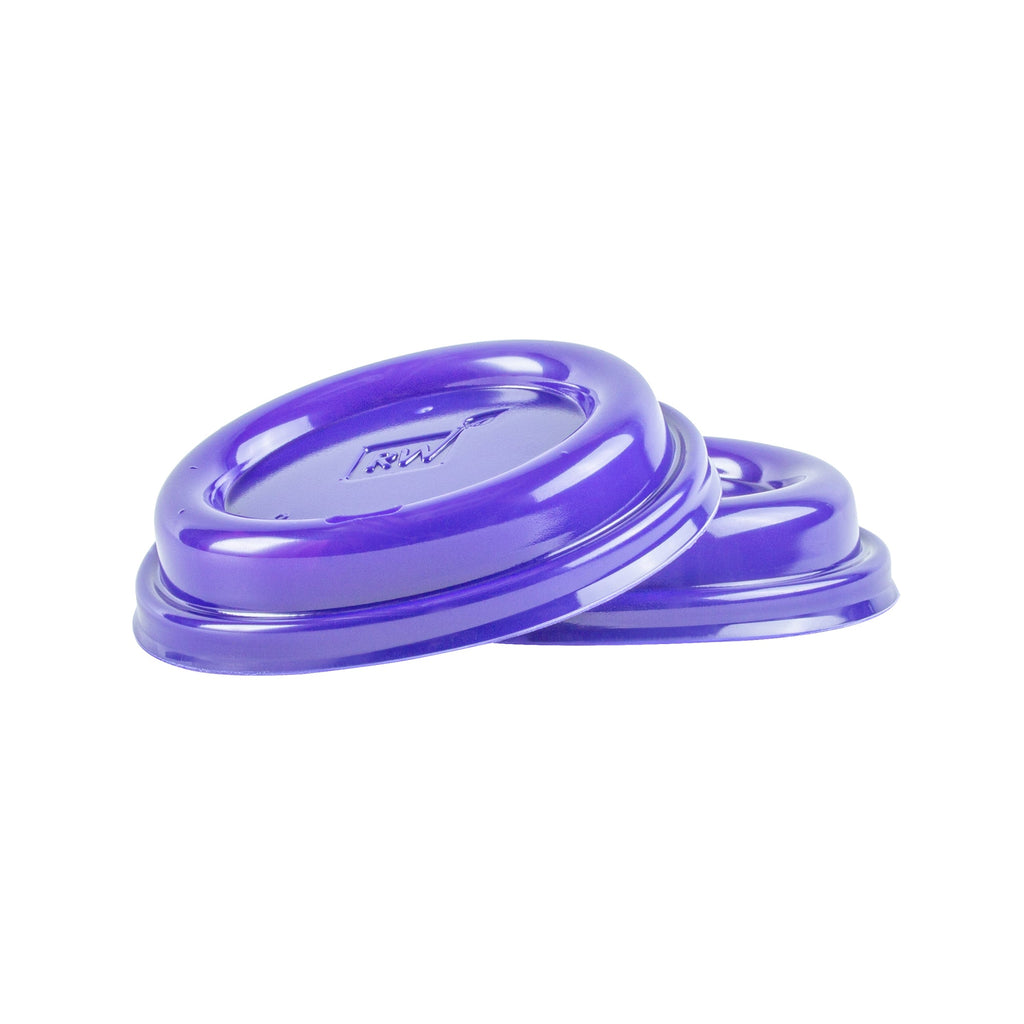 Restpresso Purple Plastic Coffee Cup Lid - Fits 8, 12, 16 and 20 oz - 25 count box