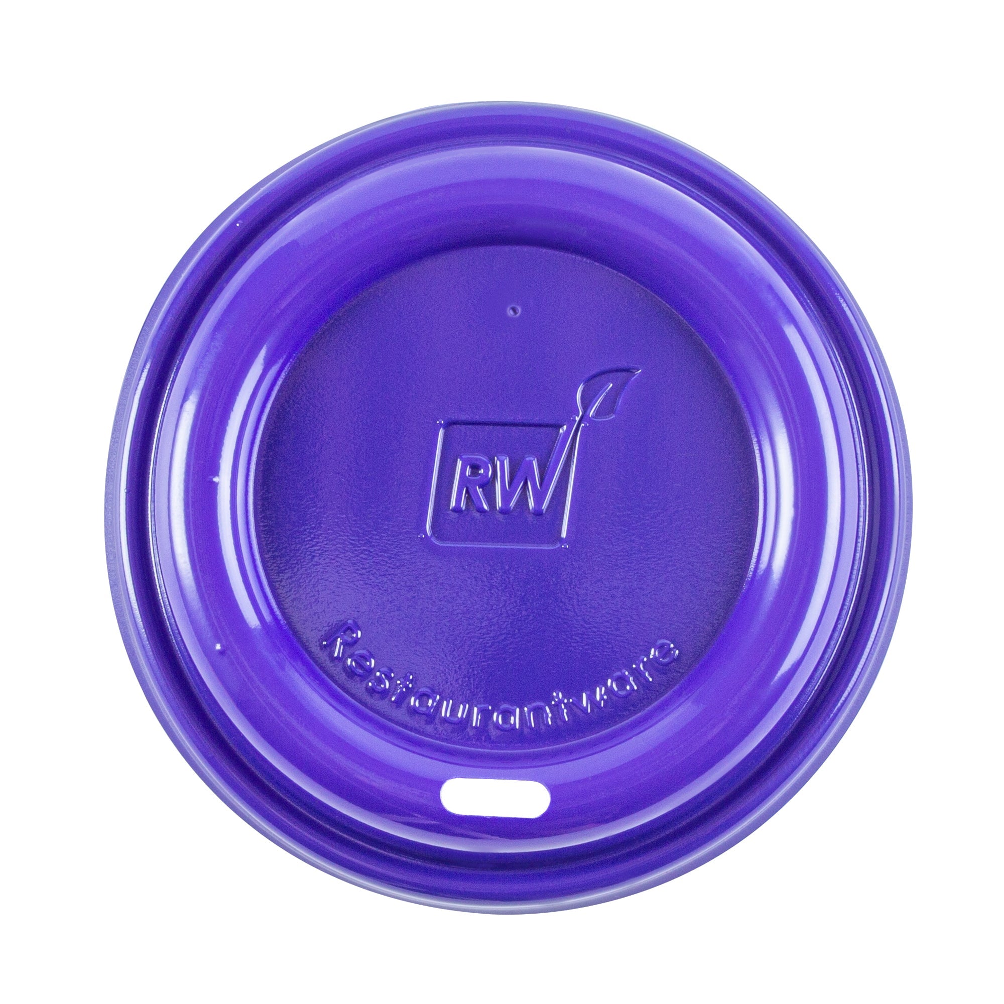 Restpresso Purple Plastic Coffee Cup Lid - Fits 8, 12, 16 and 20 oz - 500 count box