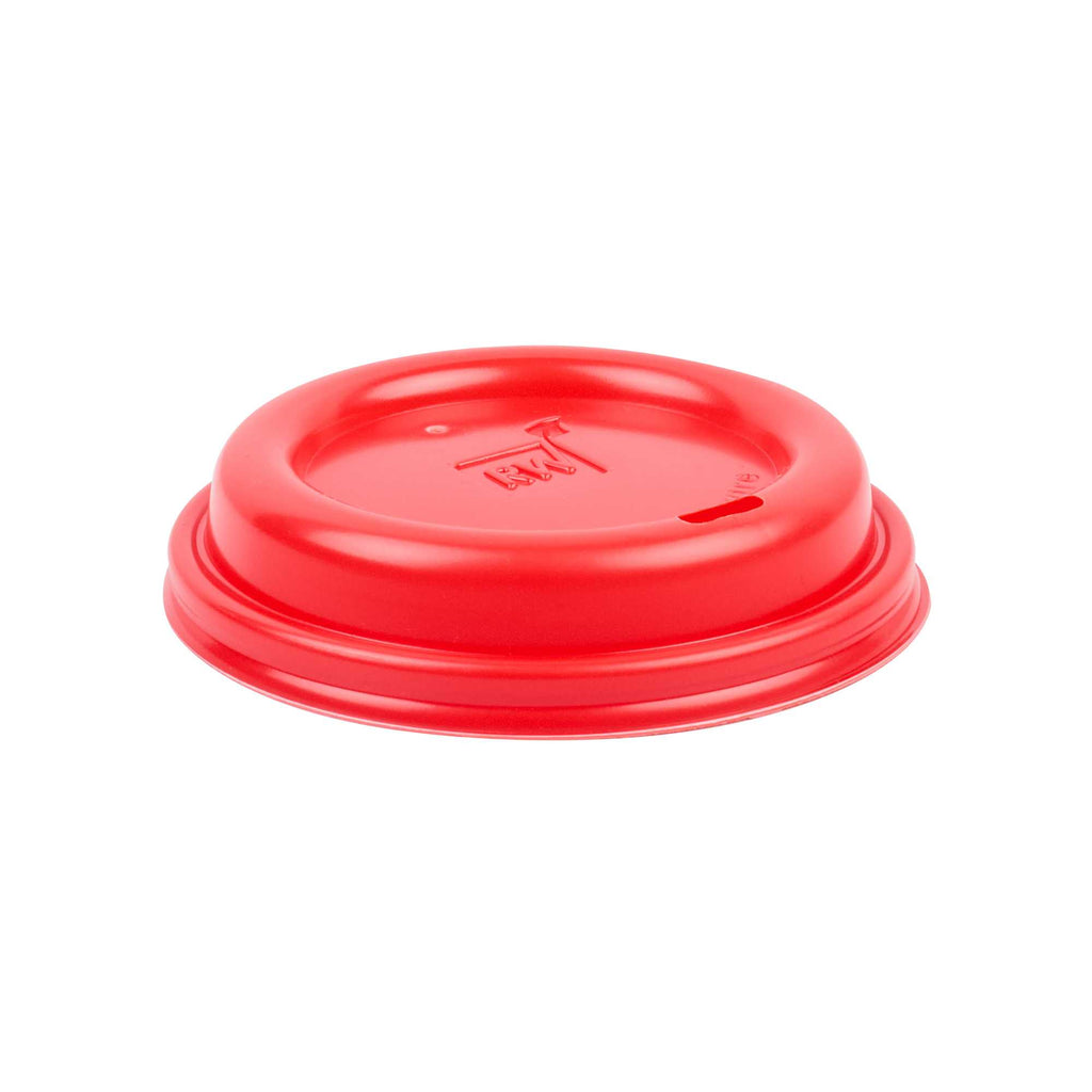 Restpresso Red Plastic Coffee Cup Lid - Fits 8, 12, 16 and 20 oz - 500 count box