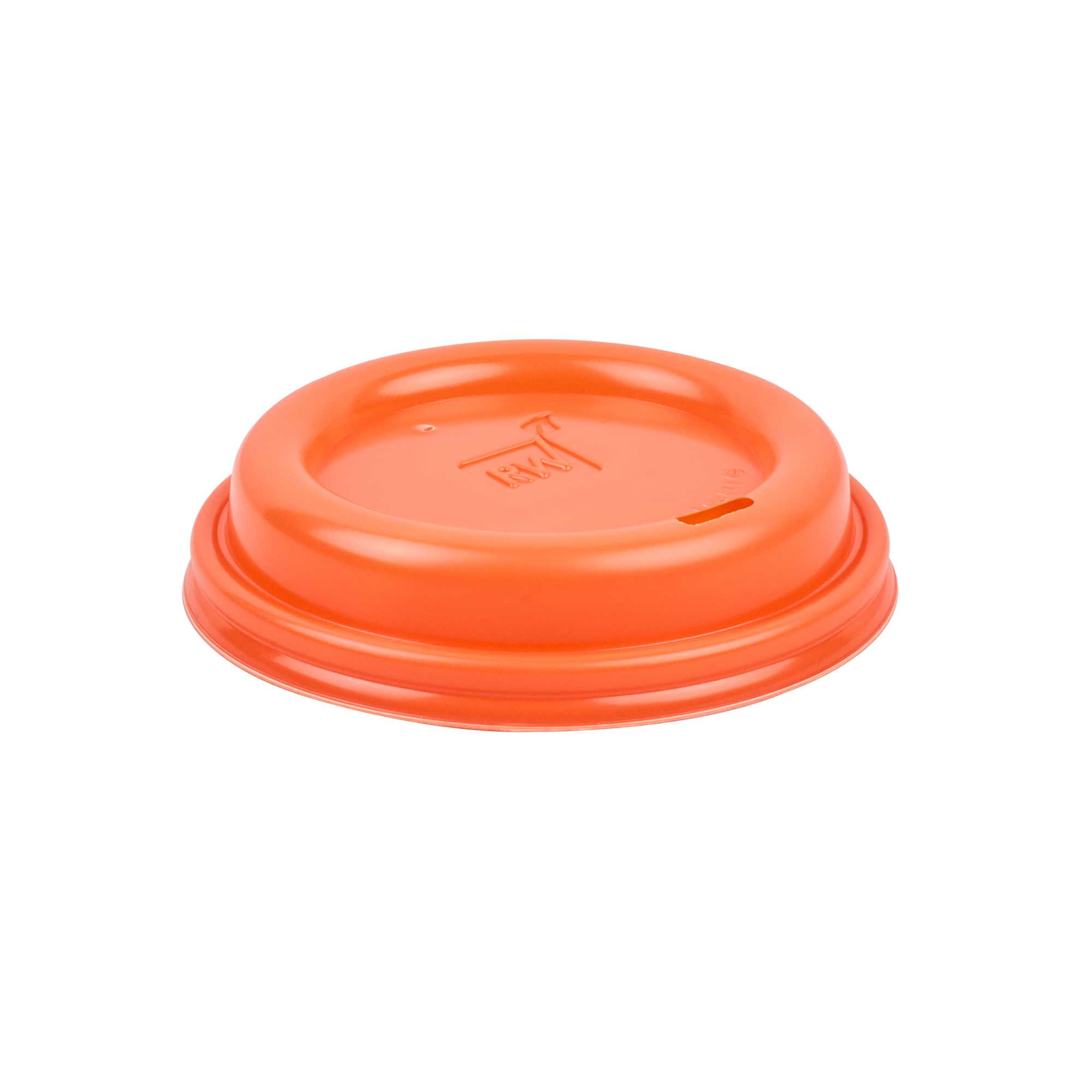 Restpresso Tangerine Orange Plastic Coffee Cup Lid - Fits 8, 12, 16 and 20 oz - 500 count box