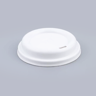 Restpresso White Plastic Coffee Cup Lid - Fits 8, 12, 16 and 20 oz - 25 count box