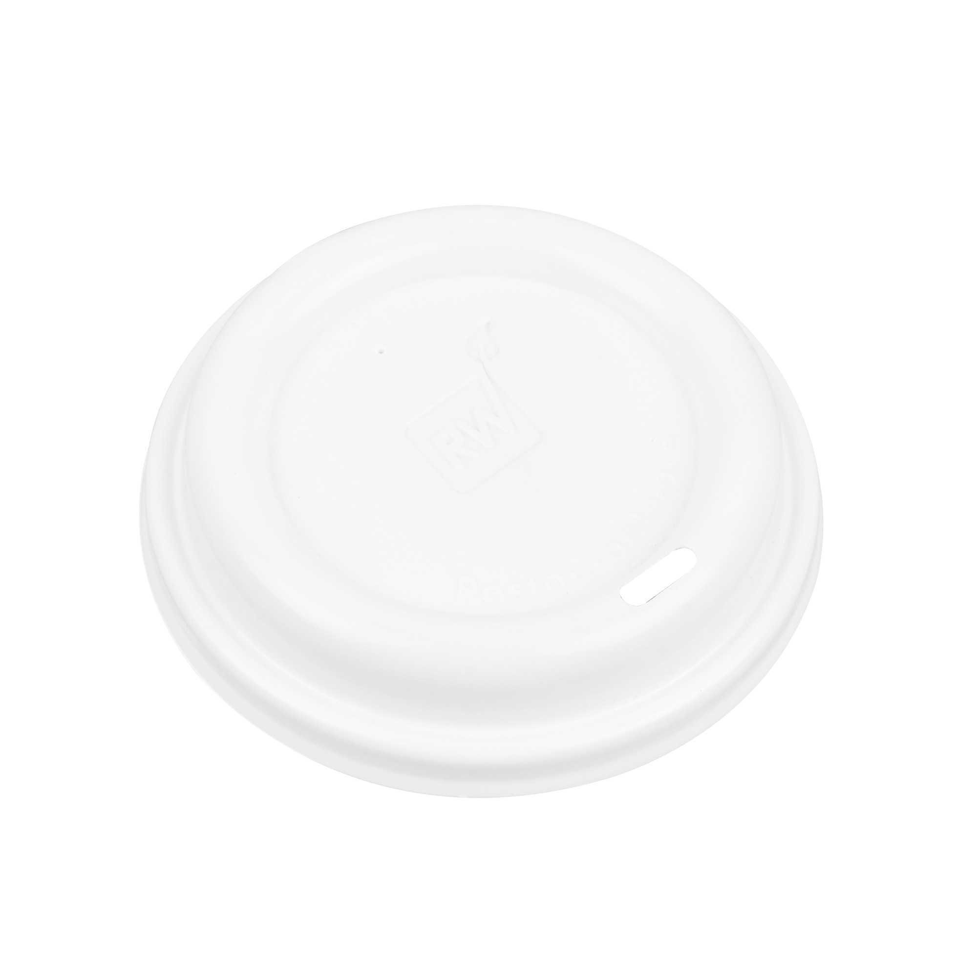 Restpresso White Plastic Coffee Cup Lid - Fits 8, 12, 16 and 20 oz - 25 count box