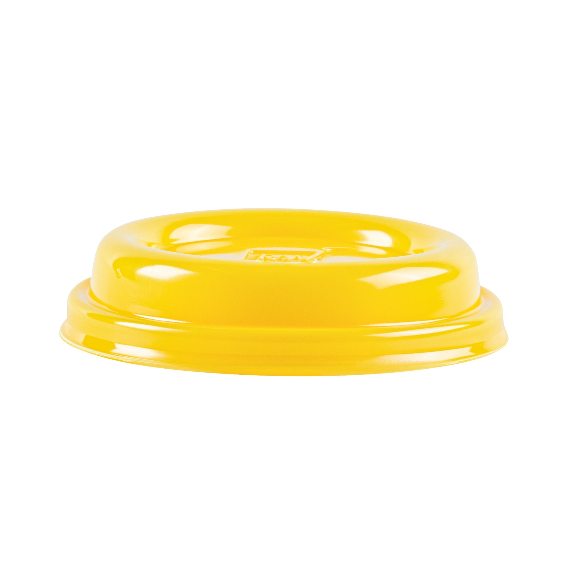 Restpresso Yellow Plastic Coffee Cup Lid - Fits 8, 12, 16 and 20 oz - 25 count box