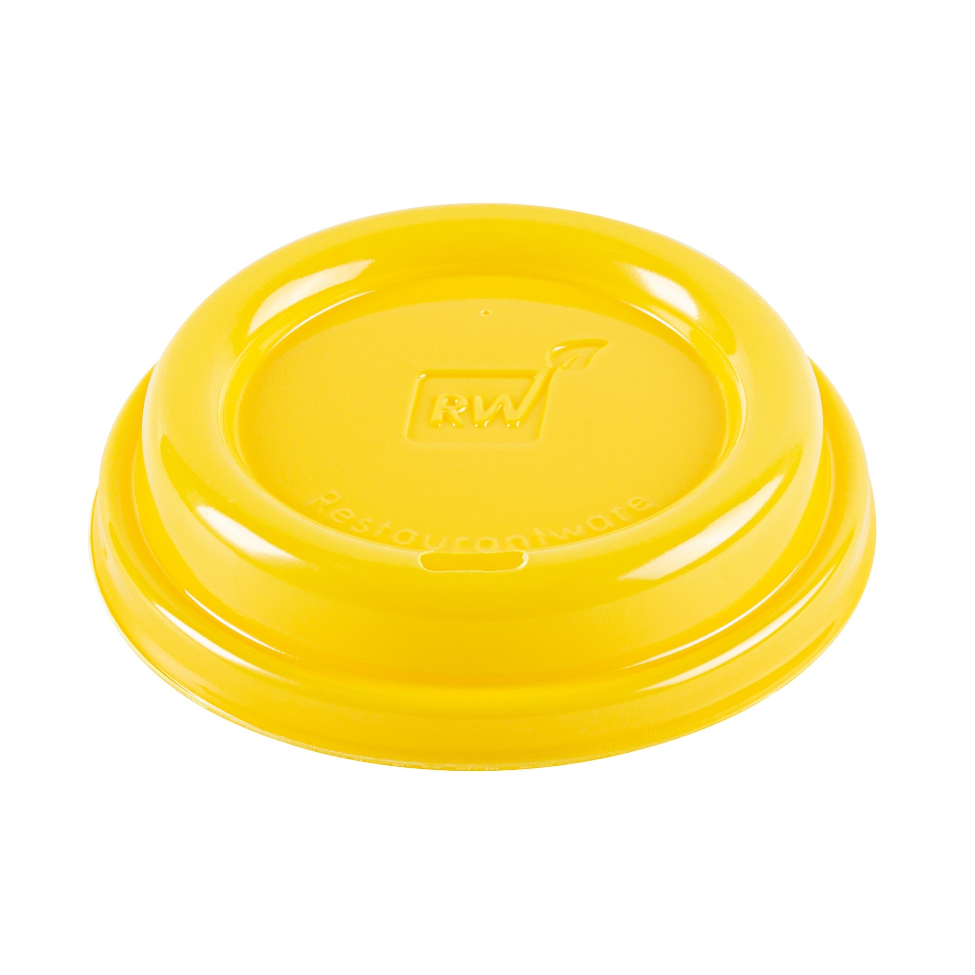 Restpresso Yellow Plastic Coffee Cup Lid - Fits 8, 12, 16 and 20 oz - 500 count box