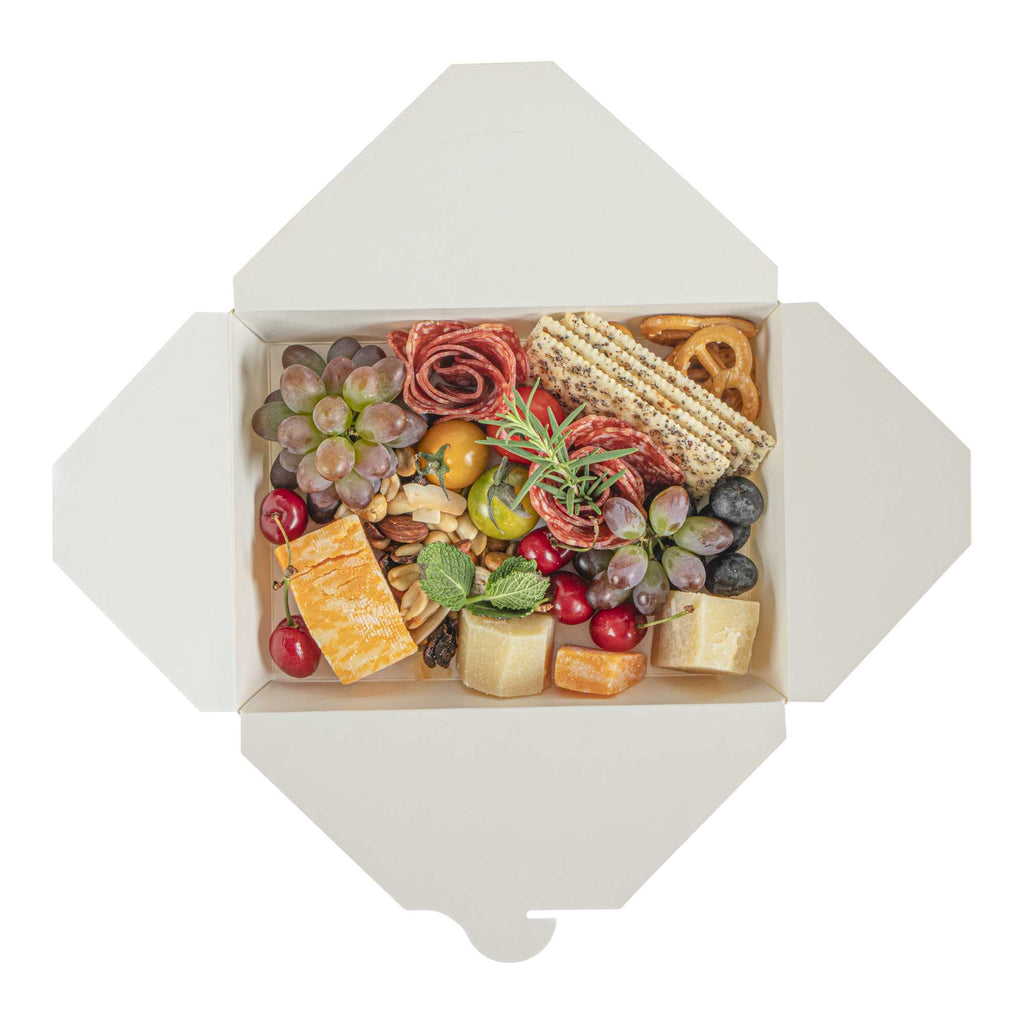 Bio Tek 49 oz Rectangle White Paper #2 Bio Box Take Out Container - 8 1/2" x 6 1/4" x 2" - 200 count box