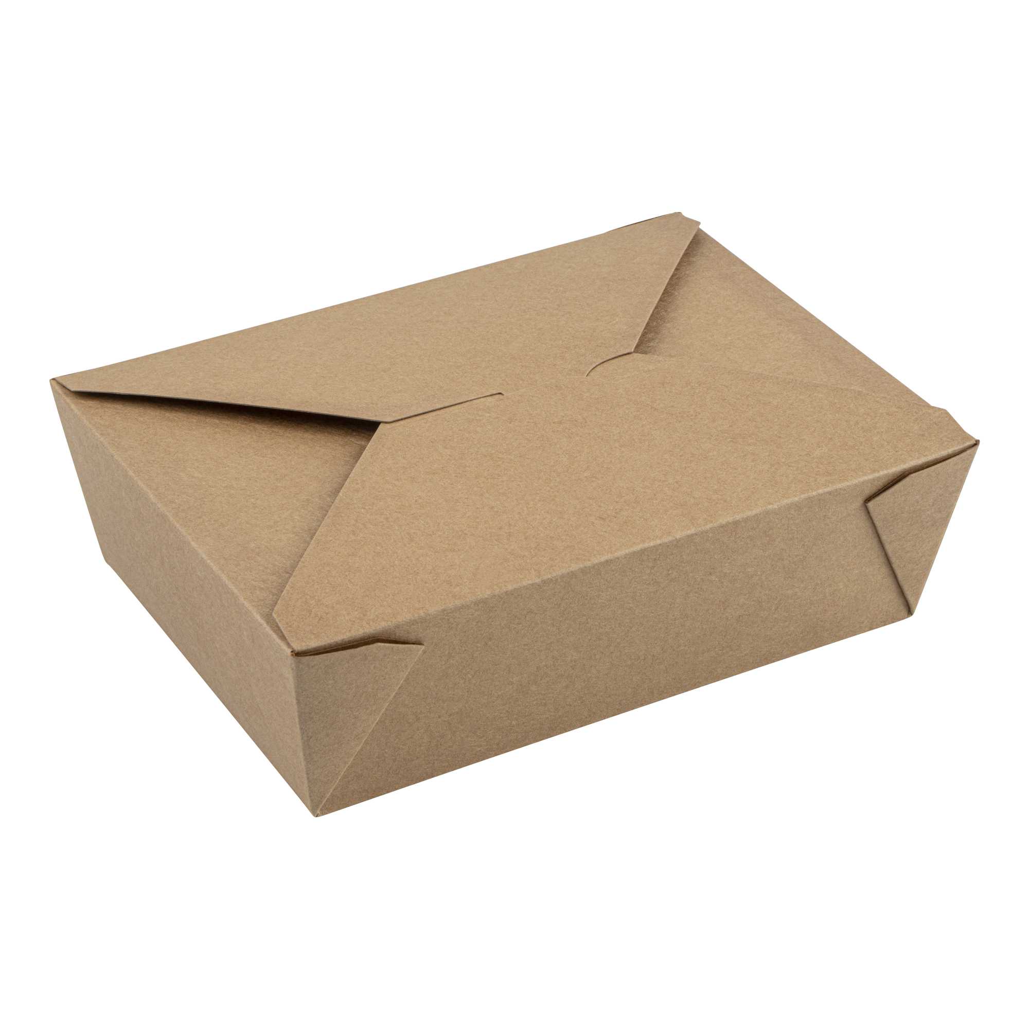 Bio Tek 71 oz Rectangle Kraft Paper #3 Bio Box Take Out Container - 8 1/2" x 6 1/4" x 2 1/2" - 200 count box