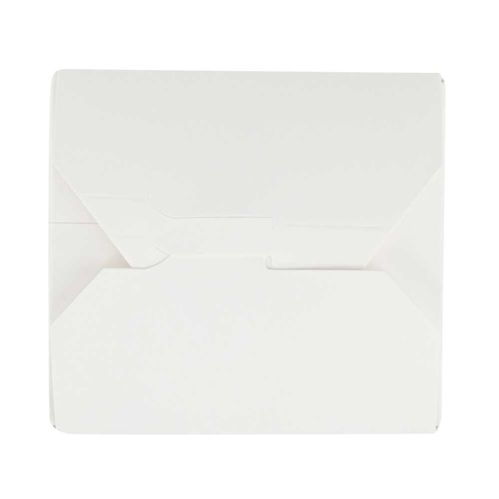 Bio Tek 26 oz Round White Paper Noodle Take Out Container - 4" x 3 1/2" x 3 3/4" - 200 count box
