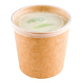 Bio Tek Round Clear Plastic Soup Container Lid - Fits 26 and 32 oz - 200 count box