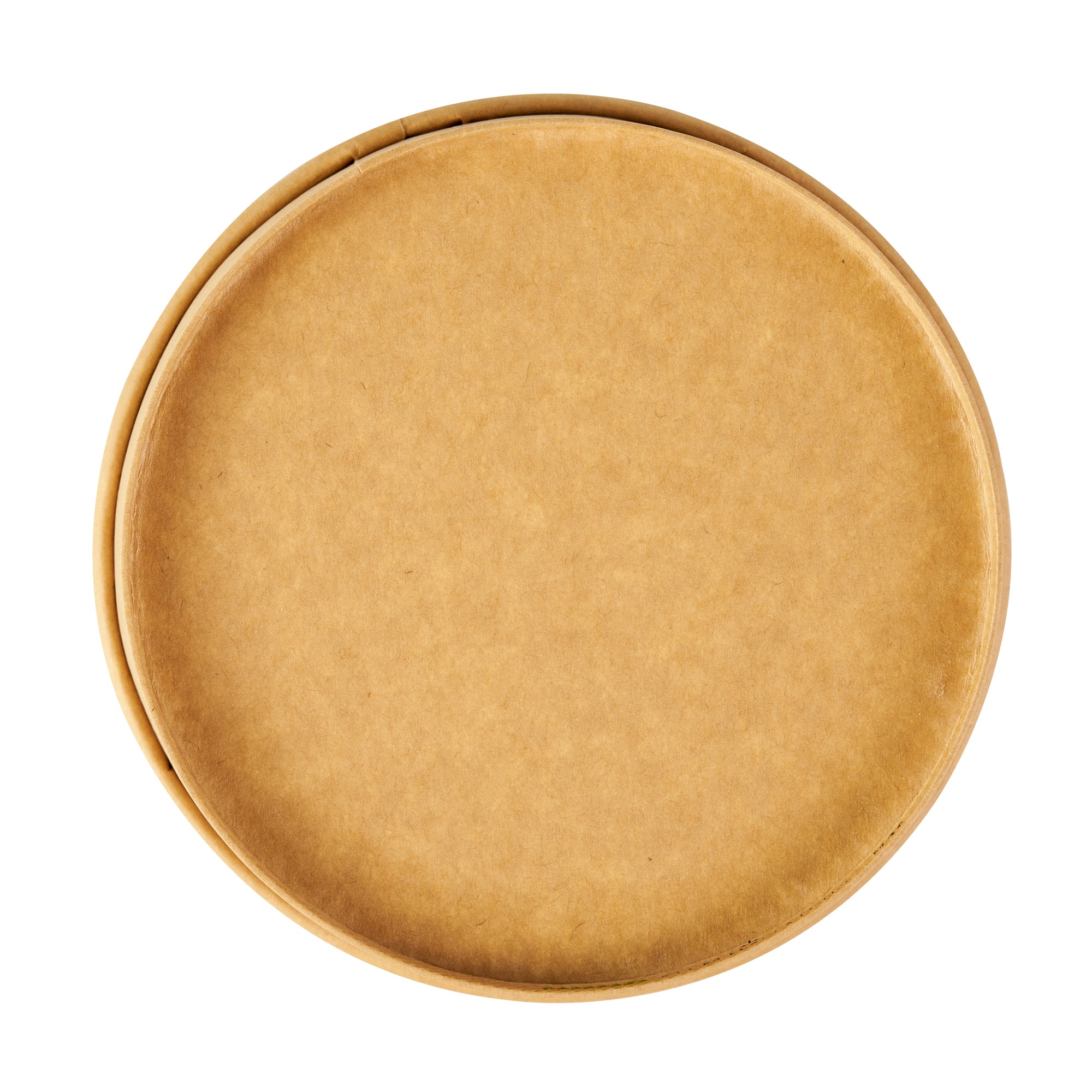 Bio Tek 25 oz Round Kraft Paper Take Out Container - 6" x 6" x 2 1/2" - 200 count box