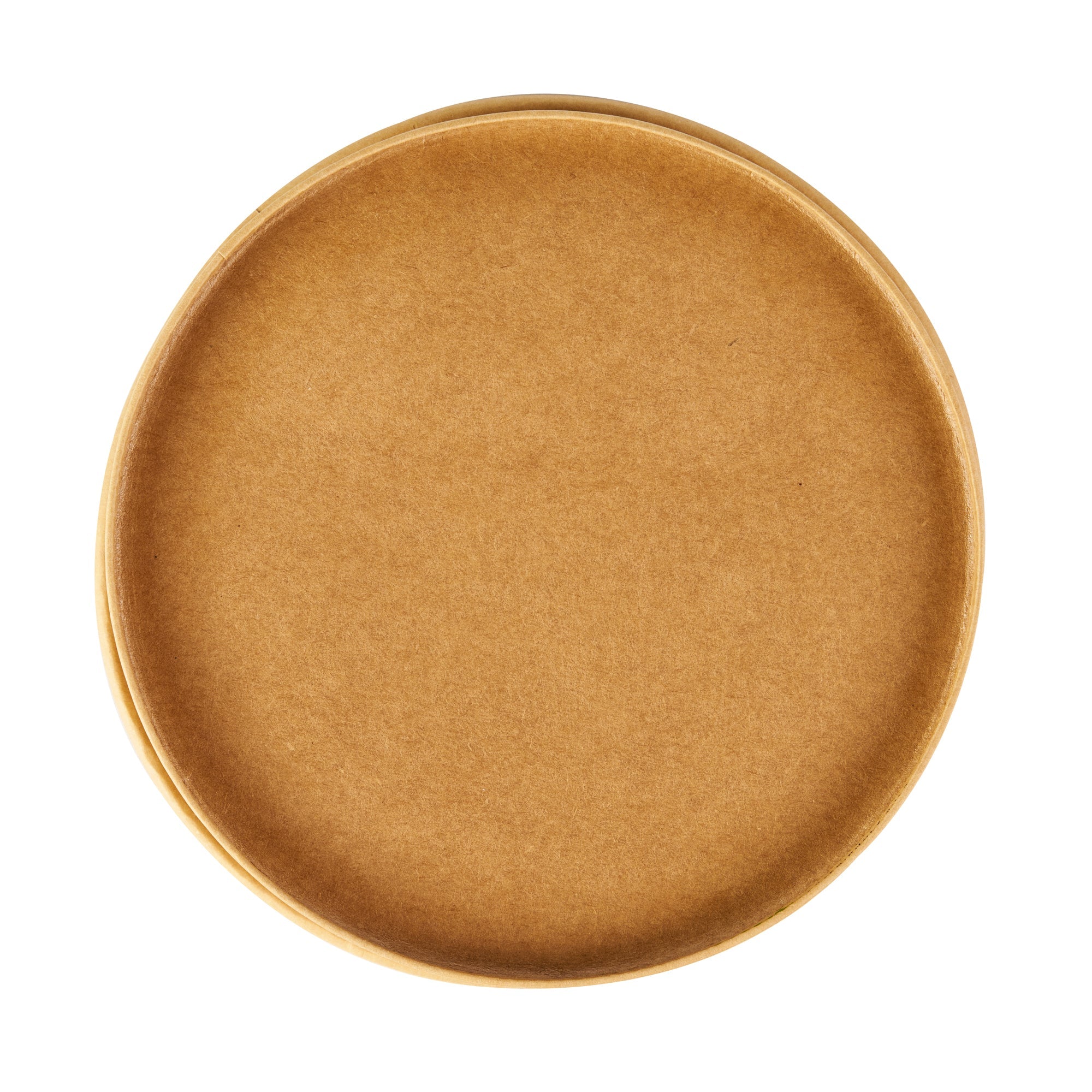 Bio Tek 44 oz Round Kraft Paper Take Out Container - 7 1/4" x 7 1/4" x 2 1/2" - 200 count box