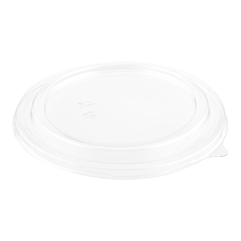 Bio Tek Take Out Container Round Clear Plastic Lid - Fits 44 oz - 50 count box