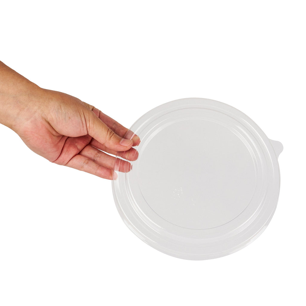 Bio Tek Round Clear Plastic Take Out Container Lid - Fits 44 oz - 200 count box