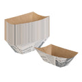 Bio Tek 2 oz Newsprint Paper Food Tray / Boat - 3 1/4" x 2 1/4" x 1 1/4" - 50 count box