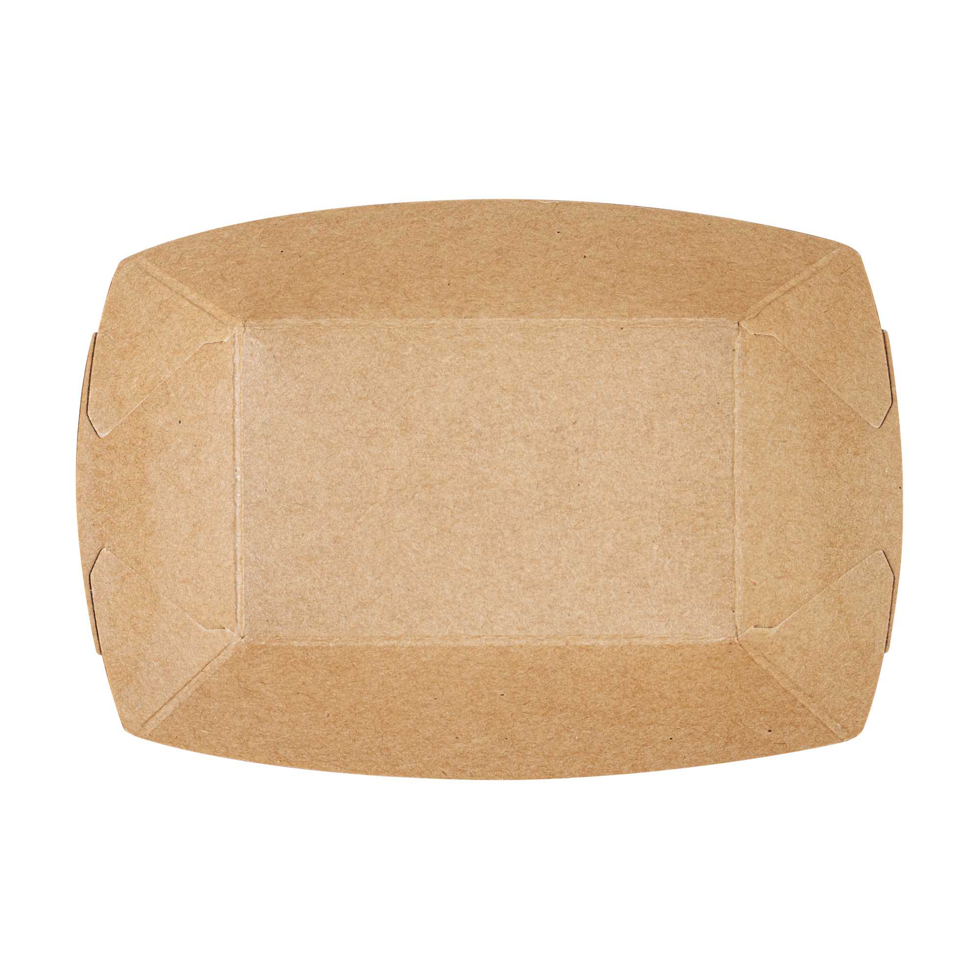 Bio Tek 4 oz Newsprint Paper #25 Food Tray / Boat - 3" x 2" x 1" - 50 count box